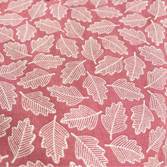 ORVIS Pink Button Up Front Collared Shirt Top Leaves Leaf Design Womens Size 10 - Picture 8 of 16